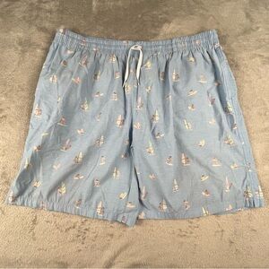 Chubbies Swim Trunks Shorts Mens XXL Blue Windsurfer Mesh Lining Stretch Beach